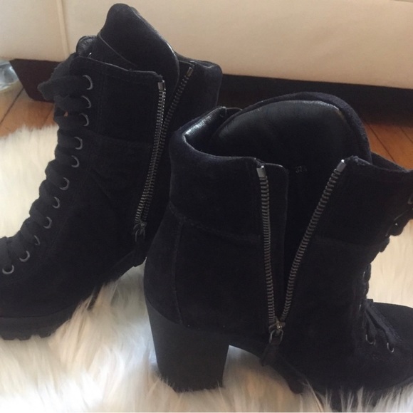 PRADA Suede Lace Up Booties, size IT 37.5 - Picture 4 of 4